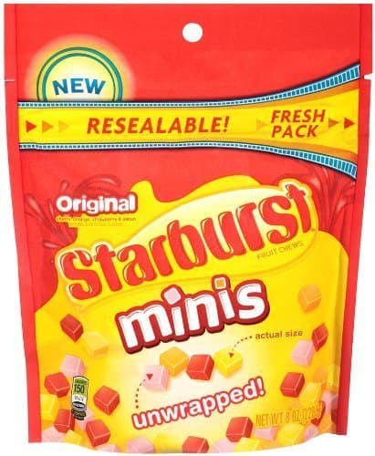 Starburst, Original Minis Candy, 8oz Bag (Pack of 4)