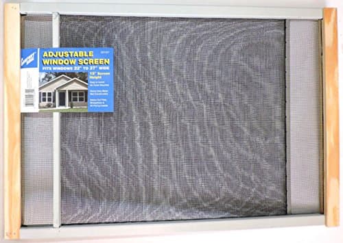 15" High Adjustable Window Screen 22" to 37" Wide
