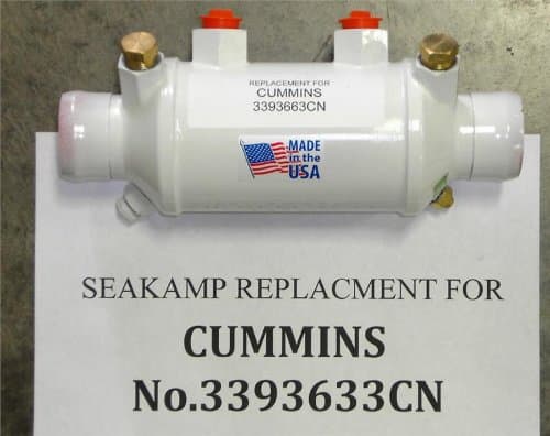 Cummins 3393663 Oil Cooler replacement by Seakamp Engineering