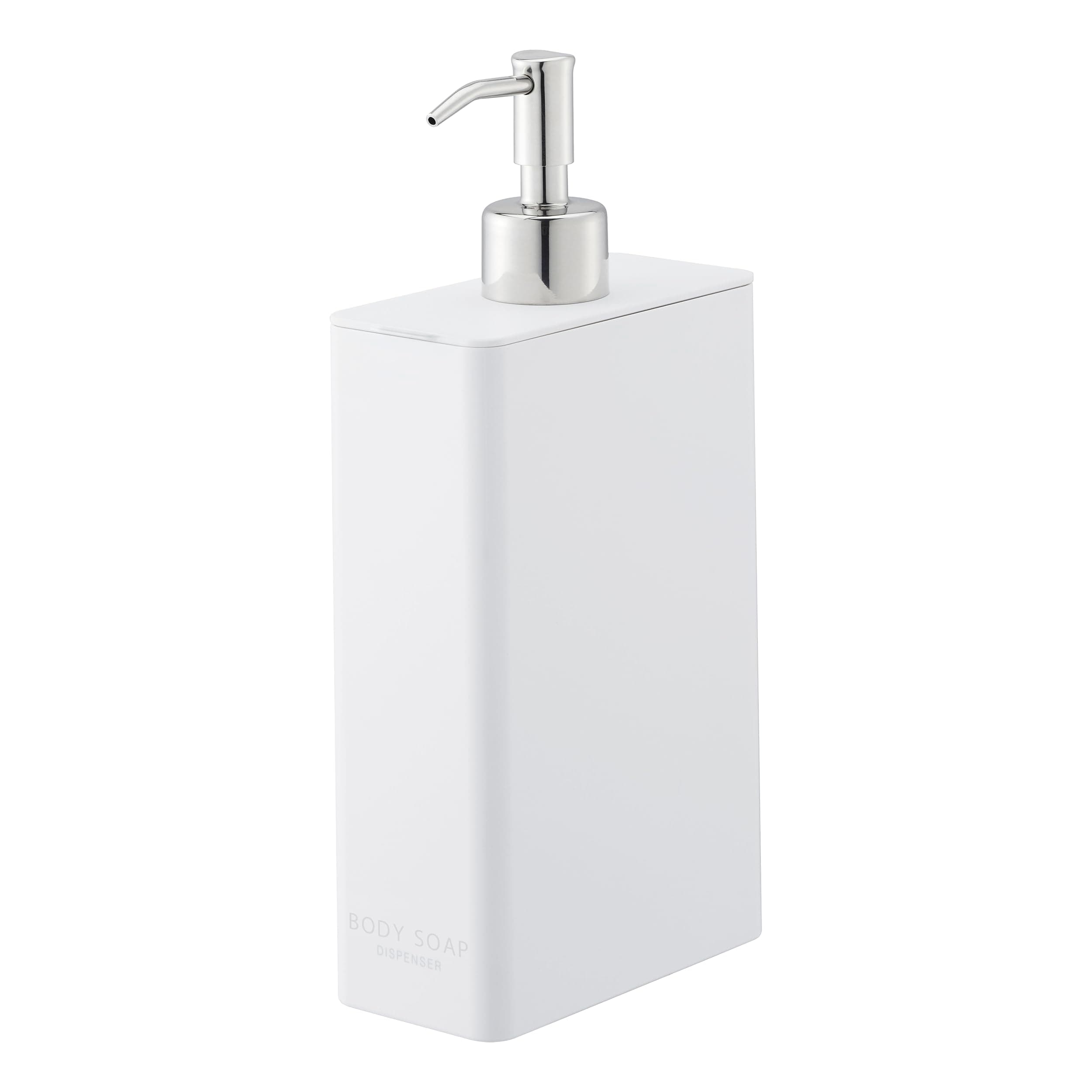 Yamazaki Tower Body Soap Dispenser White Rectangular
