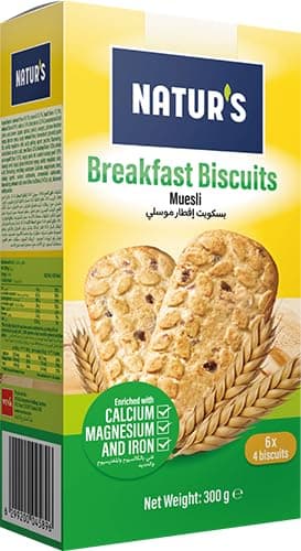 Natur'sBreakfast Biscuits with Muesli 300 g