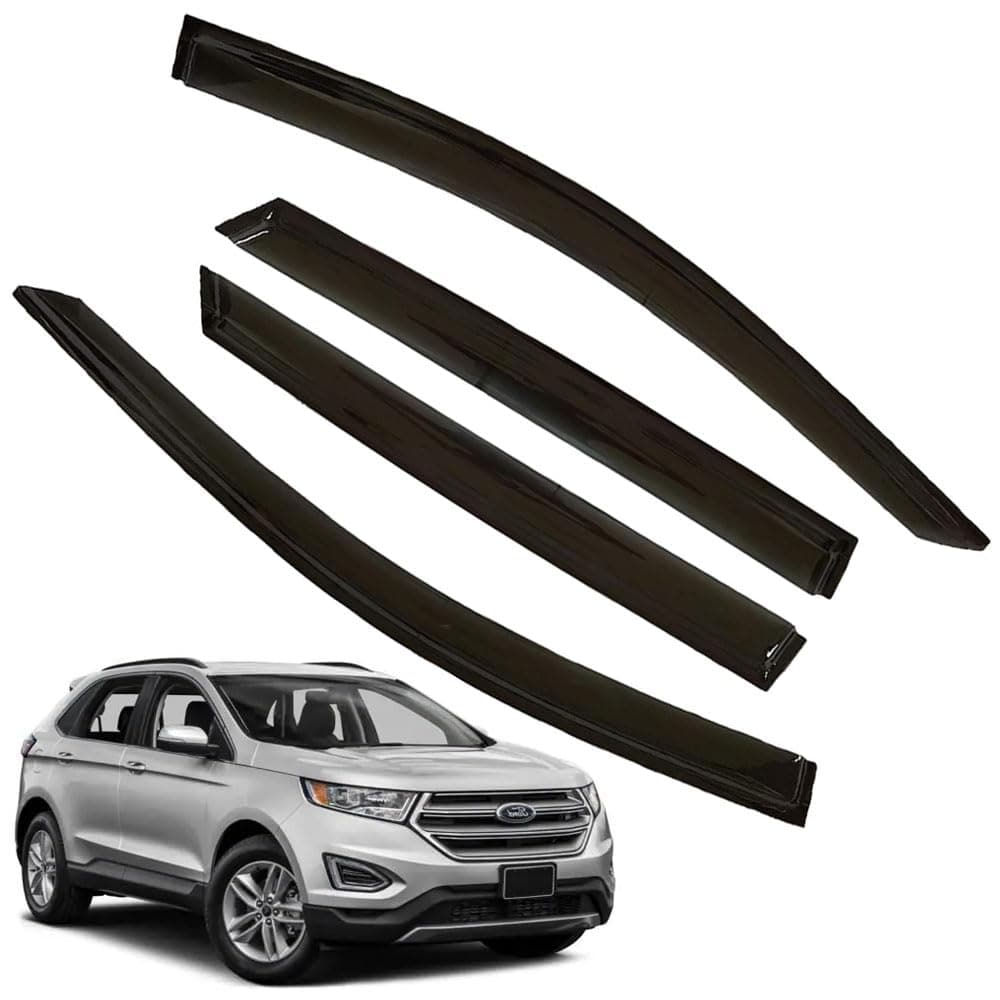 Rain Guards for Edge 2015-2024 SE SEL ST ST-Line Titanium, Tape-on Side Window Deflectors, Window Visors for Edge Cars, for Car Accessories, 4 pcs