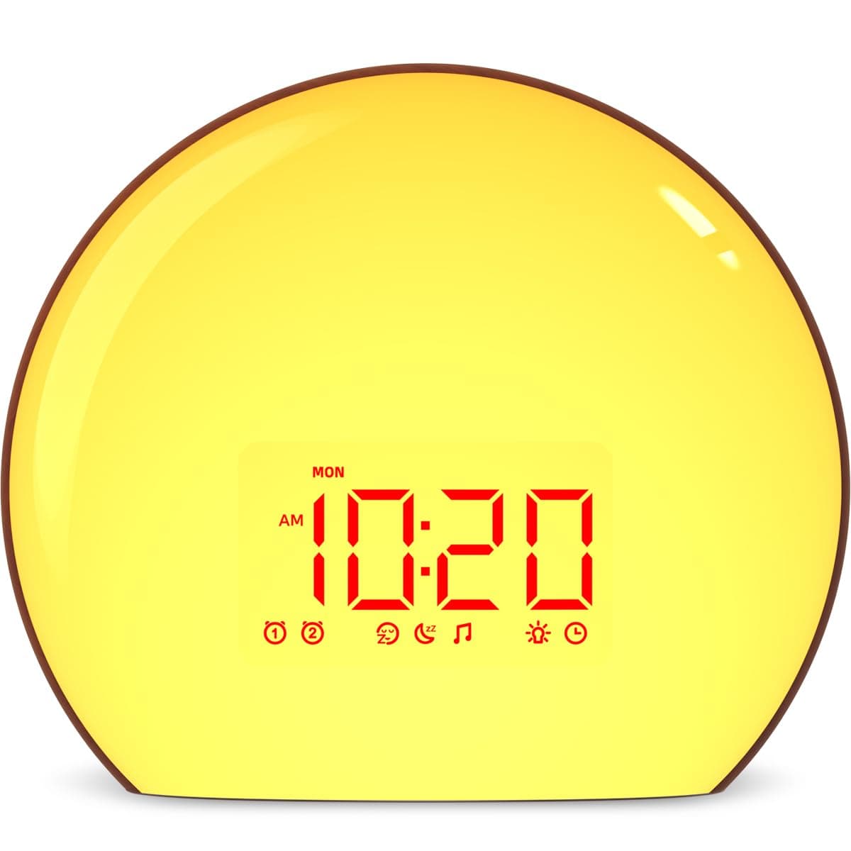 Magicteam Sunrise Alarm Clock Wake Up Clock Natural Sunset Simulation 21 Soothing Sounds Dual Alarm 6 Times Snooze 28 Ringtones Dimmable 12 Colors Night Light 10 Timer Options Adjustable Volume
