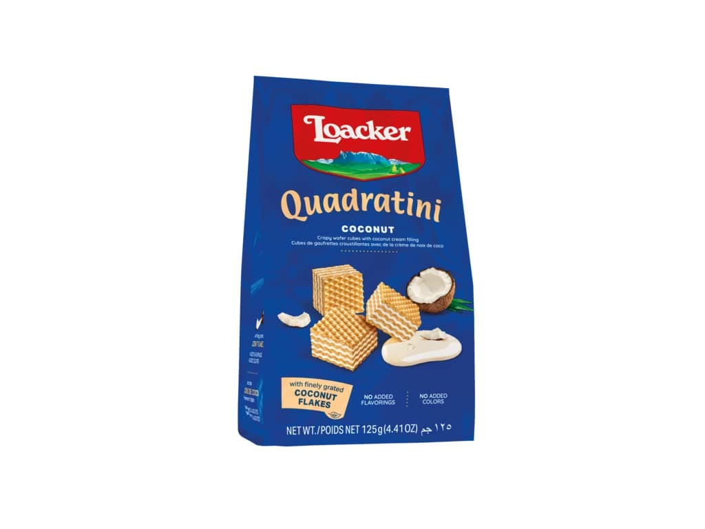 Loacker Quadratini Coconut - 125 g