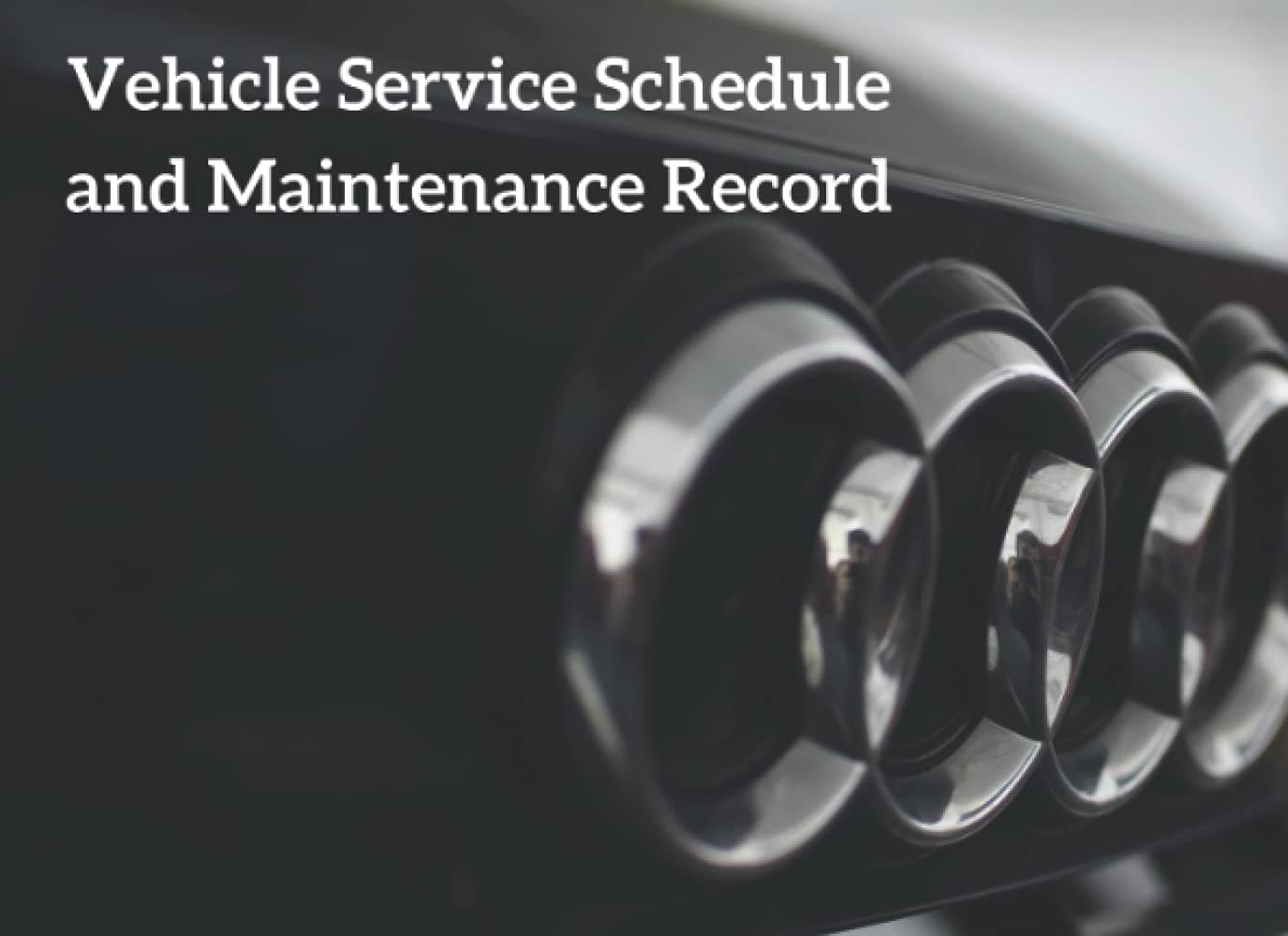 Vehicle Service Schedule and Maintenance Record: Replacement Service History Book