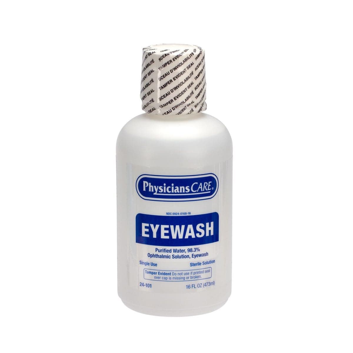 Eye Wash Solution, Sterile Isotonic Buffered Solution for Flushing & Irrigating Eyes, 16-oz Bottle