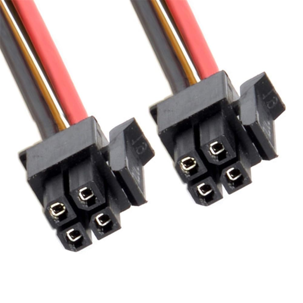 xiwai ATX Power Cable for Molex Micro Fit Connector 4Pin Male to 4-pin Male Power 12V Cable 60cm 20AWG Pitch=3.0mm