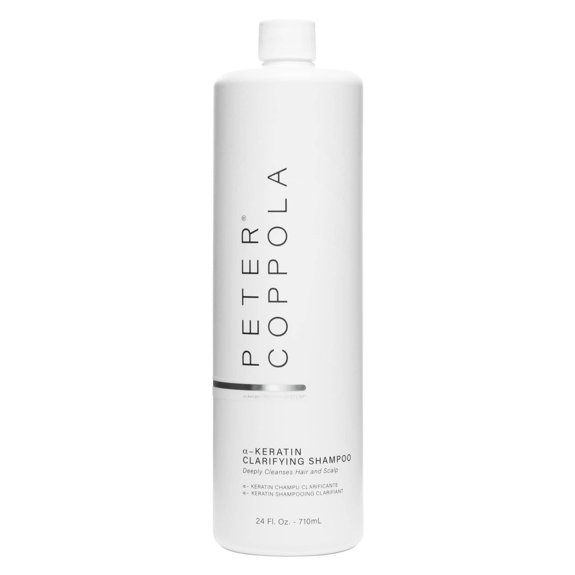 PETER COPPOLA a-Keratin Clarifying Shampoo - Gentle And Deep Cleansing Sulfate Free Shampoo Removes Build Up, Oils, And Excess Product From Hair And Scalp - Reduces Oily Hair (24 Fl Oz)