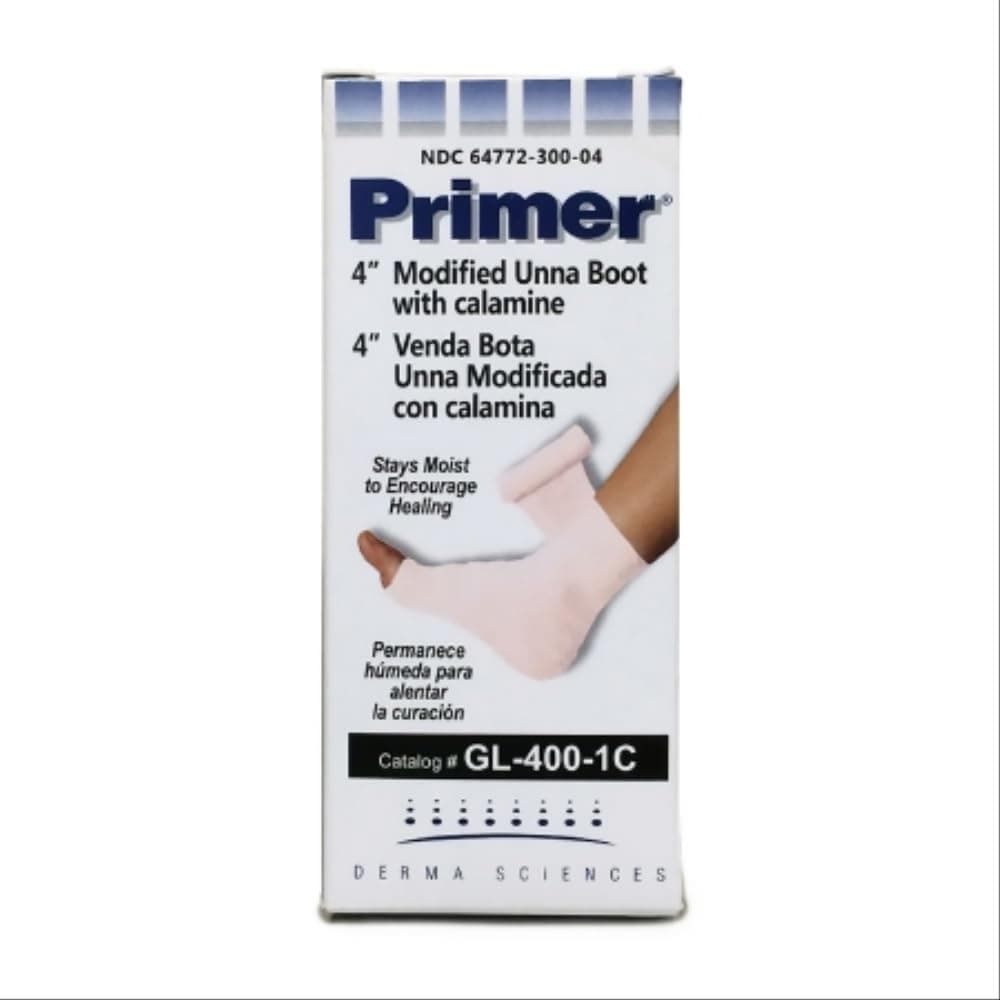 Primer Modified Unna Boot Dressing w/Calamine - 4 x 10 yds -