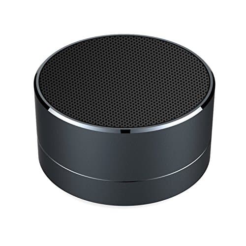 Mini Speaker, Ultra Portable Desk Office Wireless Bluetooth Speakers Built-in Microphone and TF Card Port Works for Ipad, iPhone and Other Bluetooth-Enabled Device (Black)