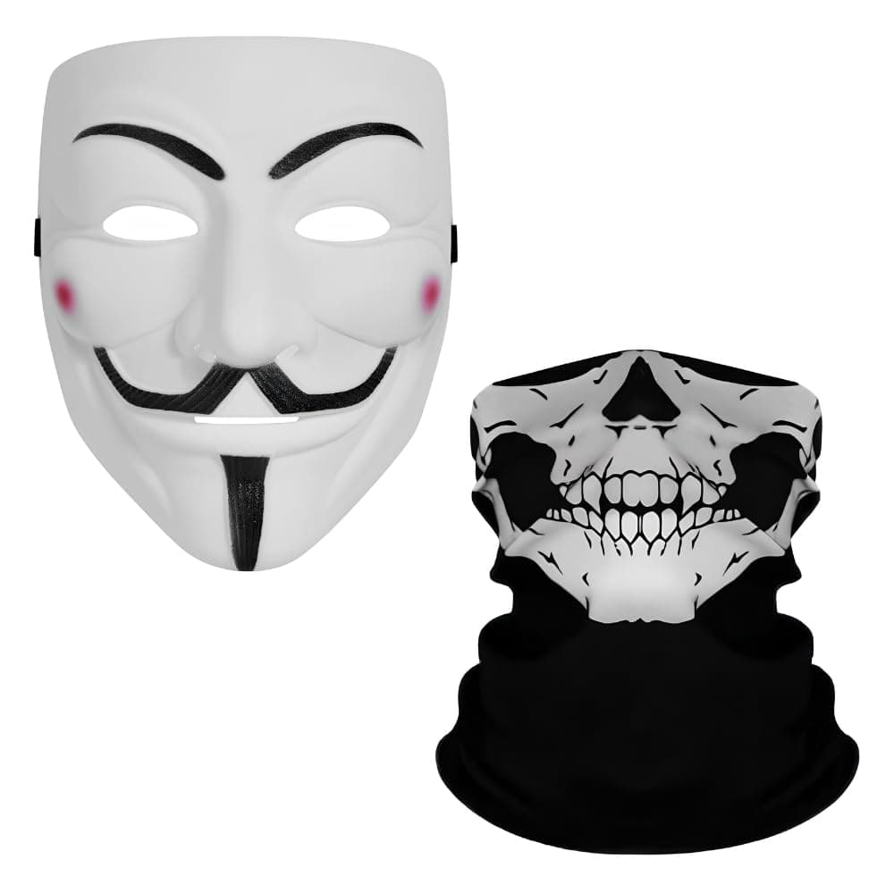 Primary Shipments Project Zorgo Face Mask Set Hacker Mask Skull Mask for Battling Spy Ninjas