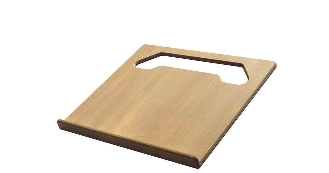 The Notebook steering wheel desk measures 15″ × 13 1/8.″ This compact WheelDesk provides a stable surface for most laptops, tablets, phones, or paperwork.