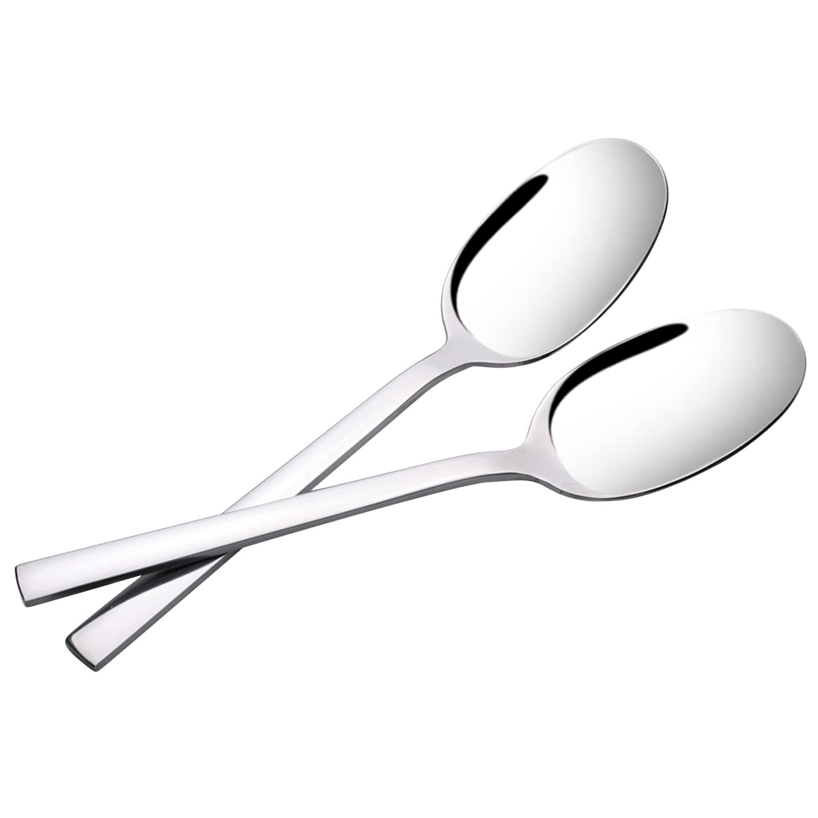 – Large Serving Spoons, Stainless Steel Table Serving Spoon, 6 Pieces, 24 cm