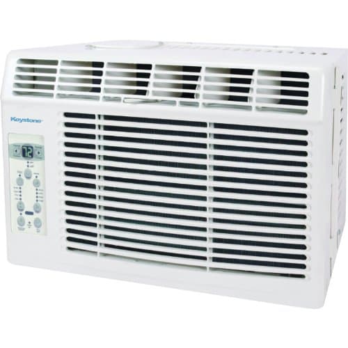Keystone Window-Mounted Air Conditioner with Follow Me LCD Remote Control