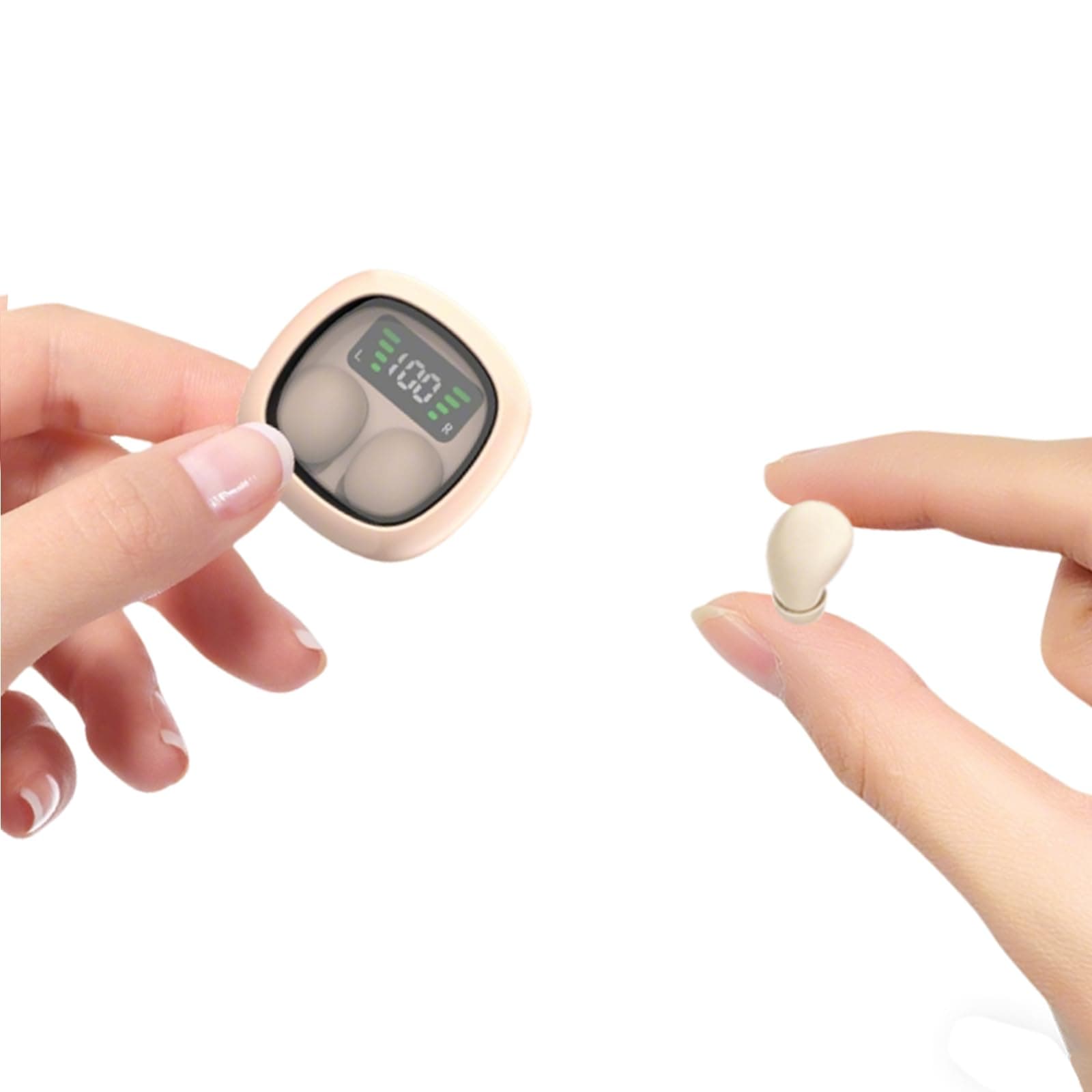 Smallest Wireless Bluetooth Invisible Earbuds - Low Profile, Micro, Discreet Mini Earbuds for Small Ear Canals - Spy Earpiece