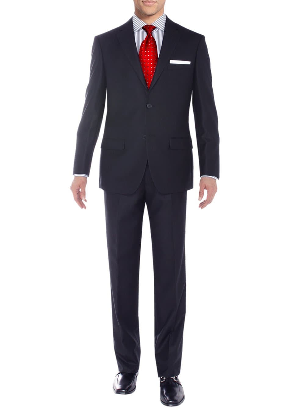 Salvatore Exte Men's Two Button 2 Piece Suit Notch Lapel Blazer Jacket with Pant