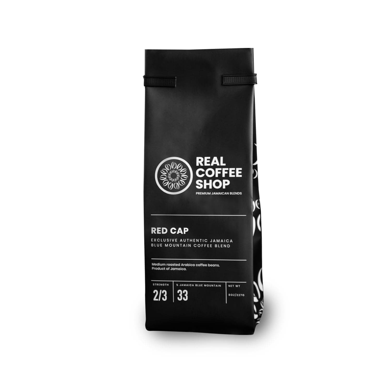 Authentic Jamaican Red Cap Coffee Blend | Medium Roast Pure Jamaica Blue Mountain & Arabica Beans | Exotic Aroma & Rich Flavor