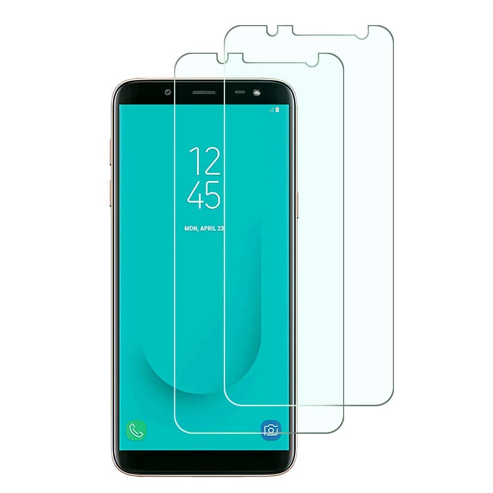 Widamin 2Pack, Screen Protector Compatible with Samsung Galaxy J6 2018, Premium Tempered Glass with 9H Hardness, 2.5D Round Edge, Crystal Clearity, Scratch-Resistant, No-Bubble For Galaxy J6 2018