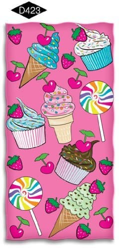 Cupcakes/Ice Cream Beach Towel