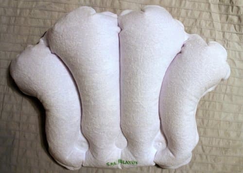 Super Soft Inflatable Terry Cloth Bath Pillow
