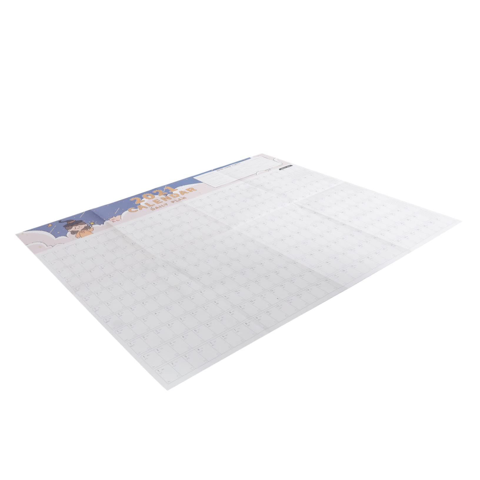 NUOBESTY 1pc 2021 Study Schedule Paper Calendar Calendars Time Sheets Stendig Calendar Wall Calendar Planner Planning List Wall Calendar Time Planning Wall Calendar Paper Leaflet Poster