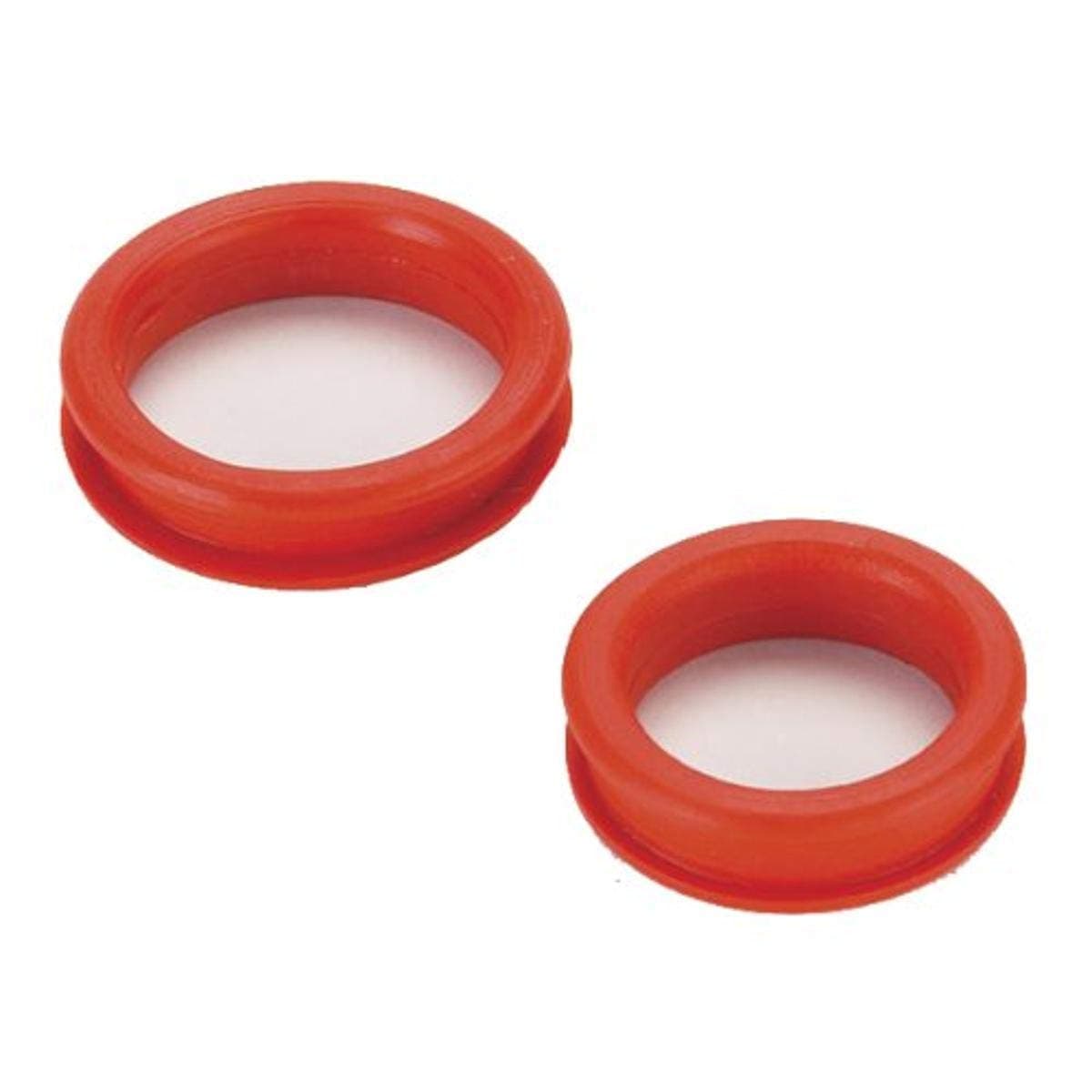 Heritage Rubber Thumb Rings for Grooming Shears, Red