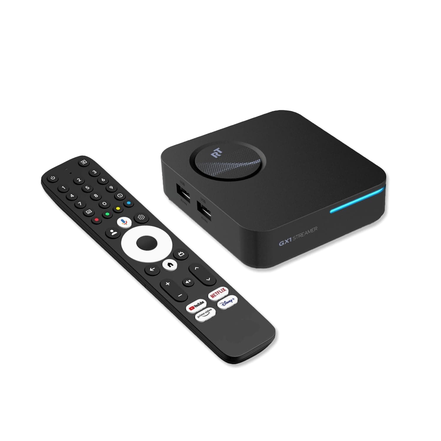 RockTek GX1 Google Certified Android TV Box with Realtek RTD1325, 4GB LPDDR4 RAM, 32GB Storage, WiFi 6 & Bluetooth 5.2, Dolby Atmos, 4K HDR Streaming Media Player