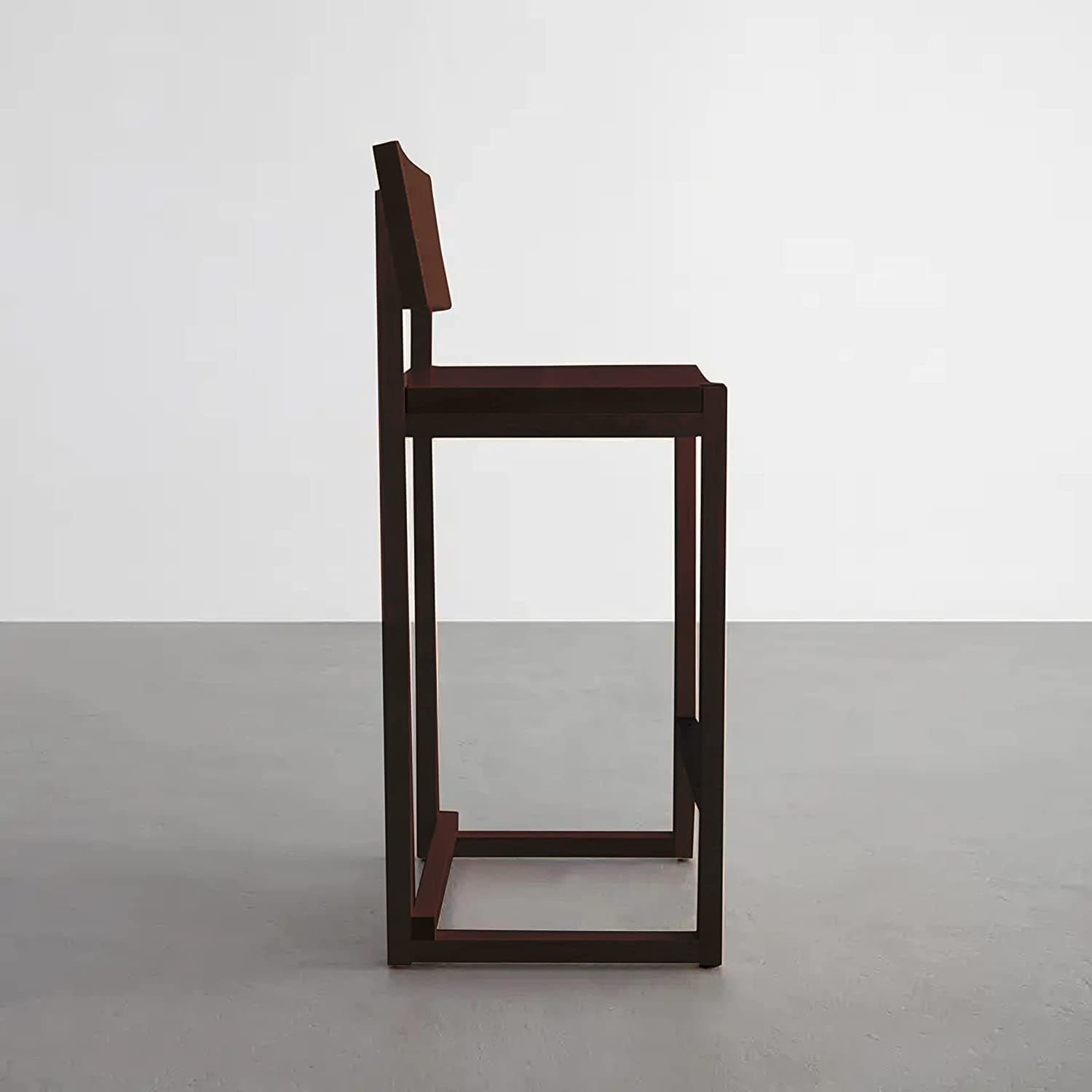 Modern Rectangular Sheesham Wooden Bar Stools In Walnut/Teak Finish For Home Bar/Bar Chair (Black), 105 Centimeters, Gummy Bear