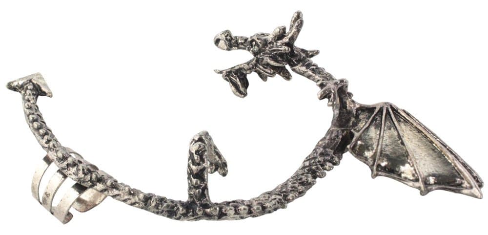 Gothic Earring Classic Dragon Ear Wrap Cuff Earring Punk Rock Left Ear