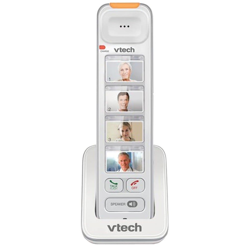 VTech SN6307 CareLine Photo Speed Dial Accessory Handset, White | Requires SN6127, SN6187, or SN6197 to Operate