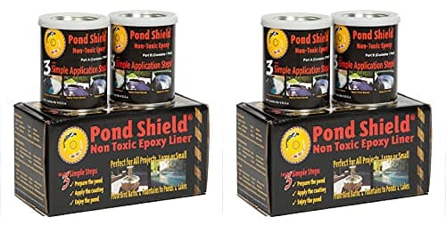 SKU-BLACK-QT2P Black Pond Shield 1.5 Quart kit 2 Pack Non-Toxic epoxy Coating