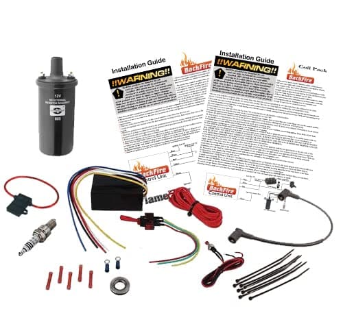 BackFire Single Universal Automotive Exhaust Flame Thrower Fire Complete Car,Motorcycle,Truck Fire Throwing Kit