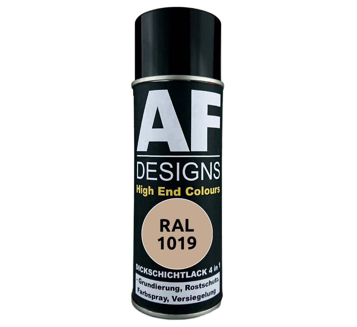Alex Flittner Designs Rust Protection Paint 4-in-1 RAL 1019 Grey Beige Metal Protective Paint Spray Rust Protection Paint Spray Can