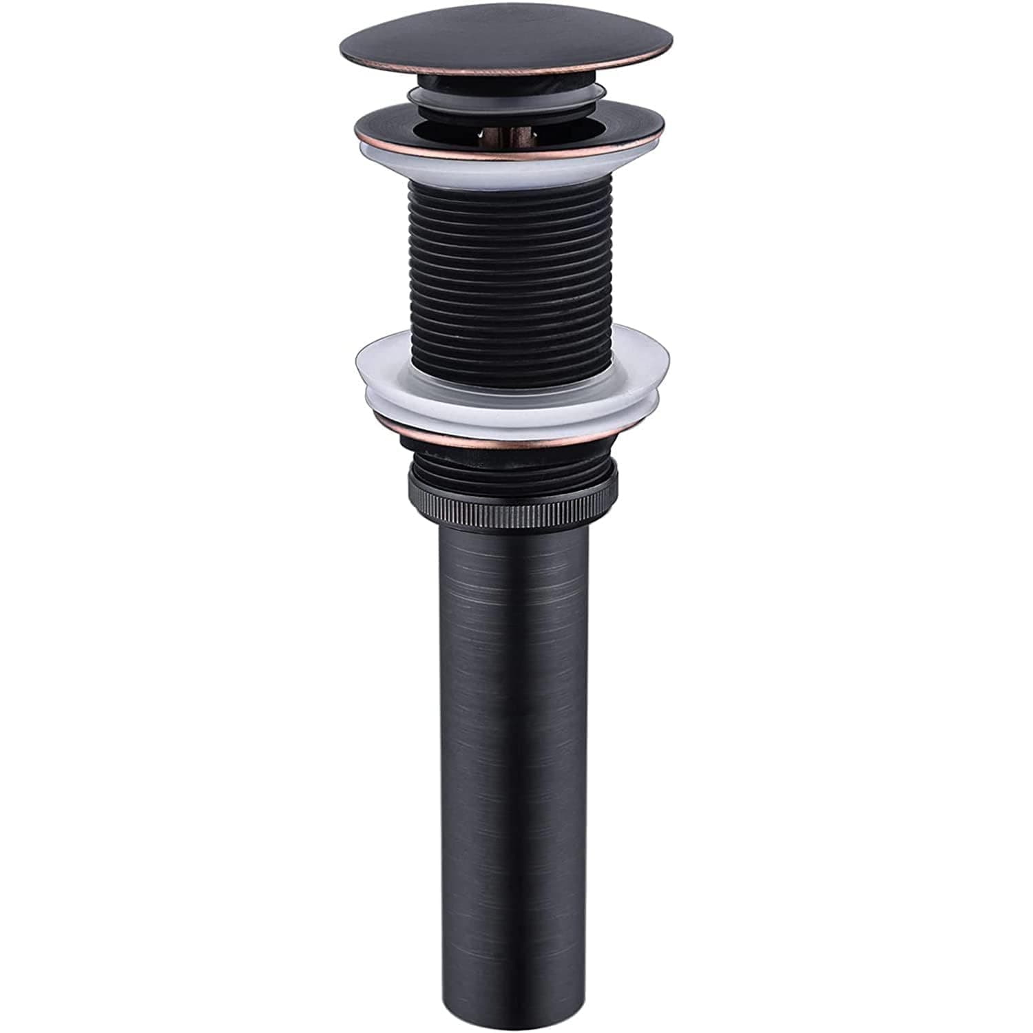 Bathroom Sink Drain Without Overflow - Big Cap for Standard 1 3/4" Drain Opening - Pop Up Vessel Sink Drain,Oil Rubbed Bronze