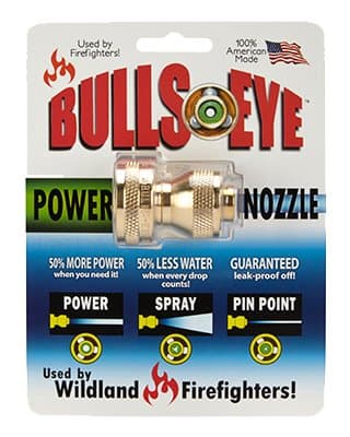 Bullseye Power Nozzle 4 pattern Adjustable High Pressure Brass Hose Nozzle