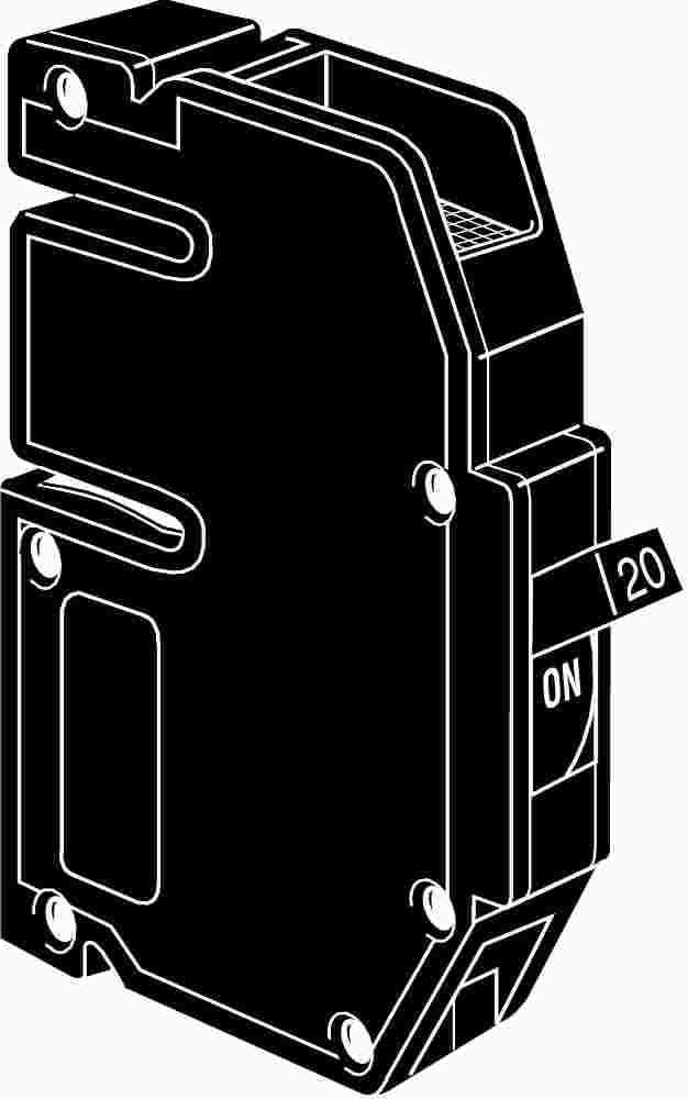 UBIZ20-New Zinsco Q20 Replacement. One Pole 20 Amp Thick Series Manufactured By Connecticut Electric.