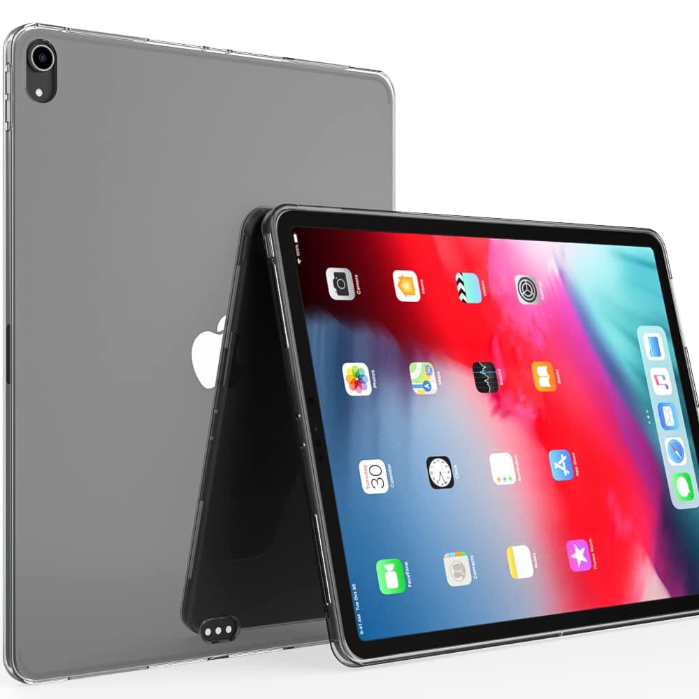 Puxicu Clear Case for iPad Pro 12.9 inch 2018, Slim Design Flexible Soft TPU Protective Cover for iPad Pro 12.9" 2018 3rd Generation (Model: A1876/A2014/A1895/A1895) Tablet, Transparent