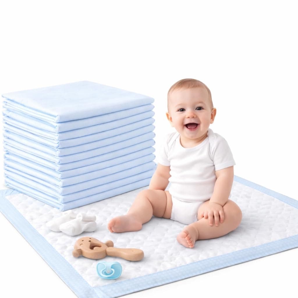 100 x Easy Care Solutions 60 x 40 cm | Portable Baby Changing Disposable Mats | for Babies and Toddlers | Potty Training Mats | 4 Packs of 25