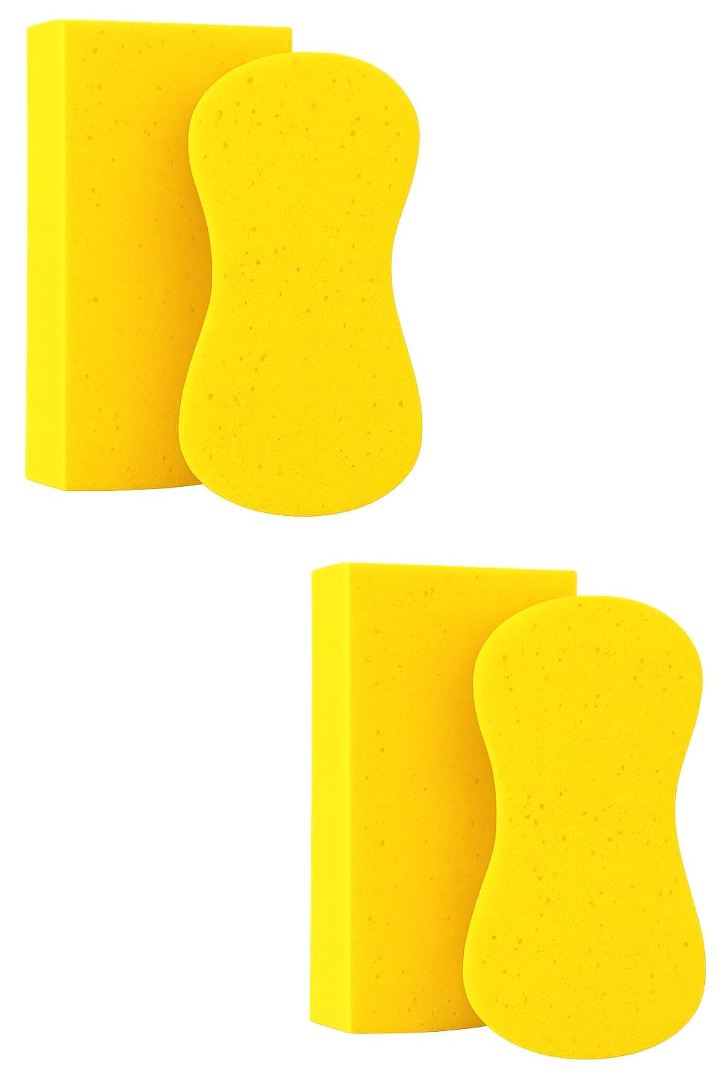 Large Sponges for Cleaning, 4 Pack, Multi Purpose Cleaning Sponges, Large Sponge for Cleaning, Household Cleaning, Tile Grout Sponge
