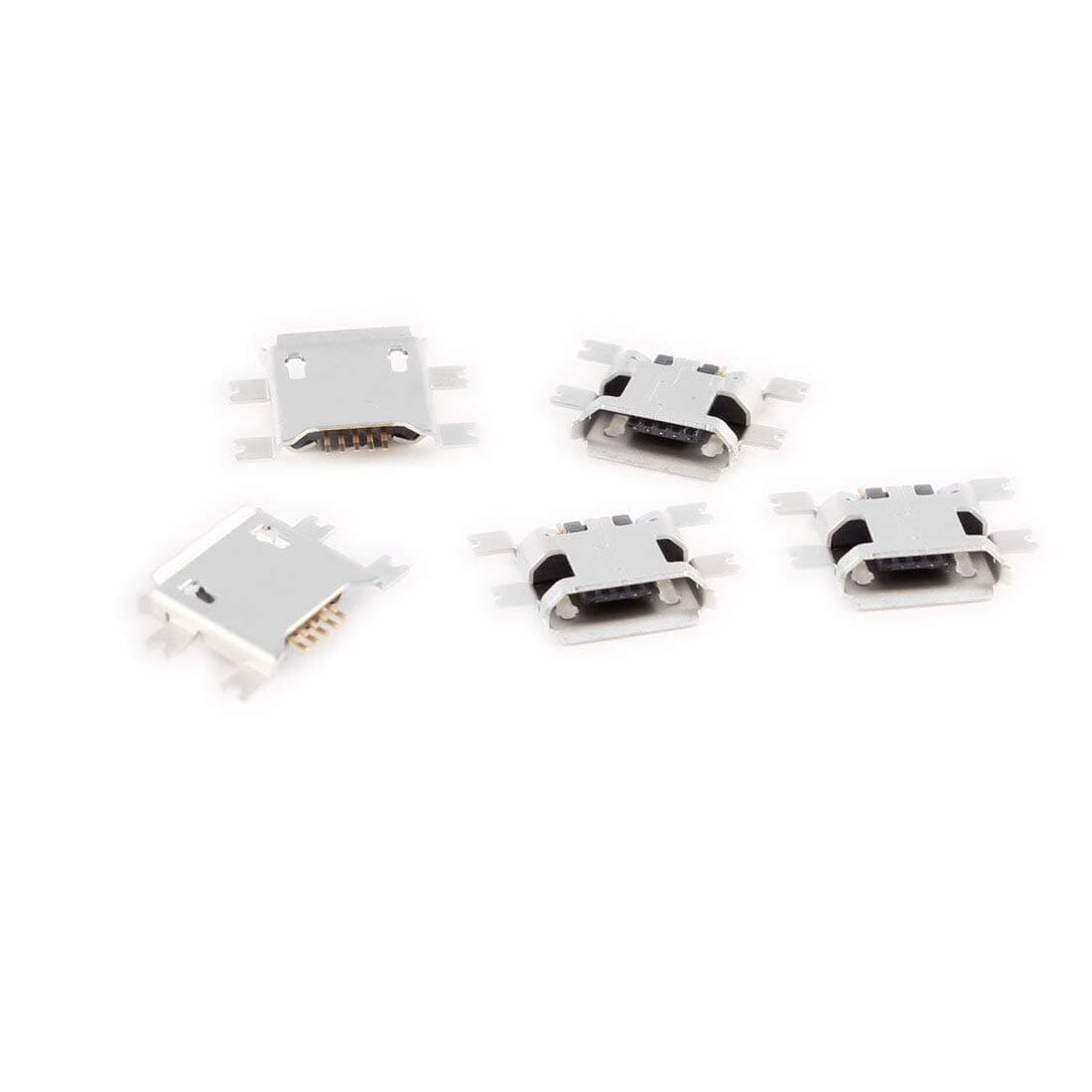 Davitu Electrical Equipments Supplies - KSOL 5 Pcs Micro USB Type B Female Socket 5-Pin SMD SMT Jack Connector