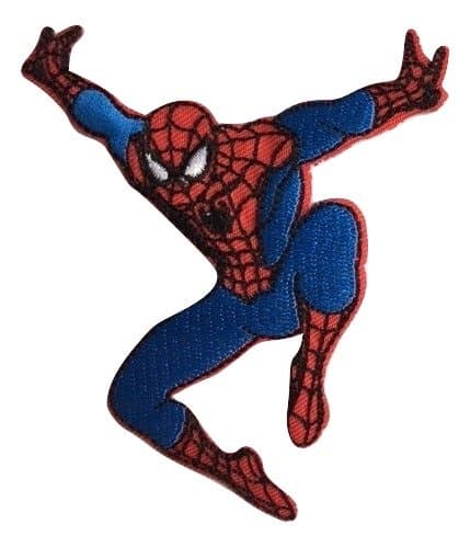 Panini Tessuti Applique Iron On Patch Spiderman Iron Man Captain America Avengers Marvel Comics Superheroes Spiderman Jump