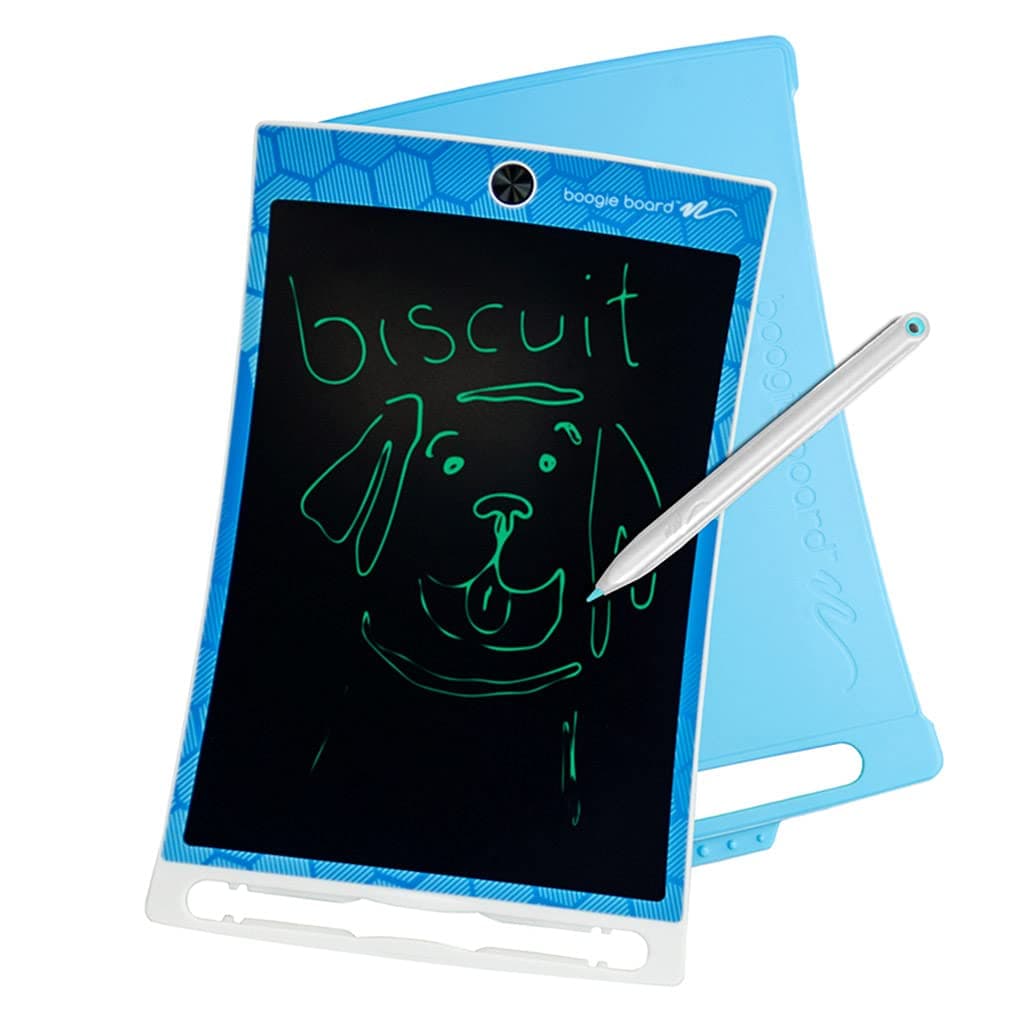 Boogie Board Jot Kids Authentic Drawing Tablet for Kids, Drawing Pad Alternative to Coloring Books, Mess Free Coloring, Kids Toys for Travel, LCD Writing Tablet for Kids, Gifts for 4+, Blue