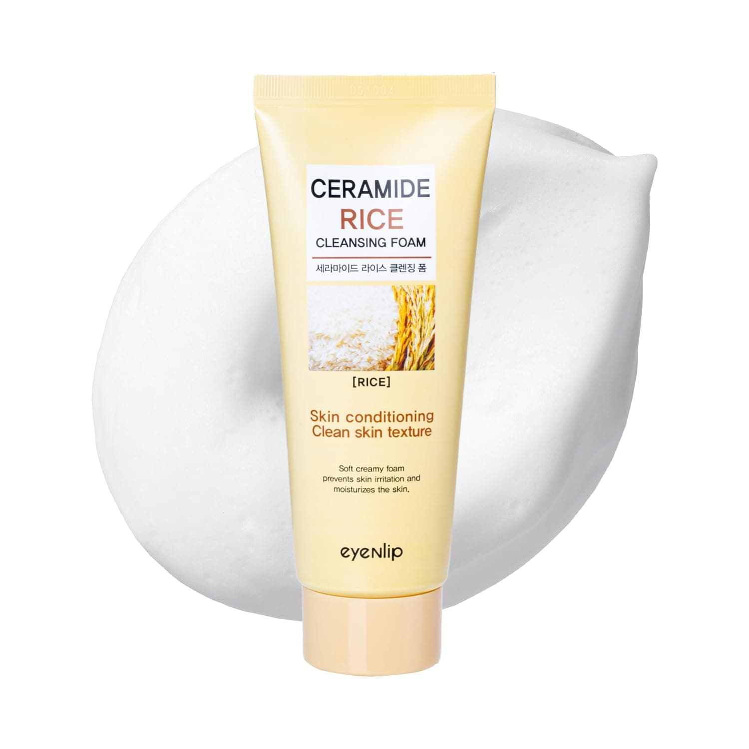 Ceramide Cleansing rice Foam – Gentle Face Wash with Rice Extract for Hydrating and Nourishing Skin – Korean Skincare for All Skin Types (3.38fl oz)