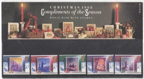 1988 CHRISTMAS STAMPS Presentation Pack. by Royal Mail
