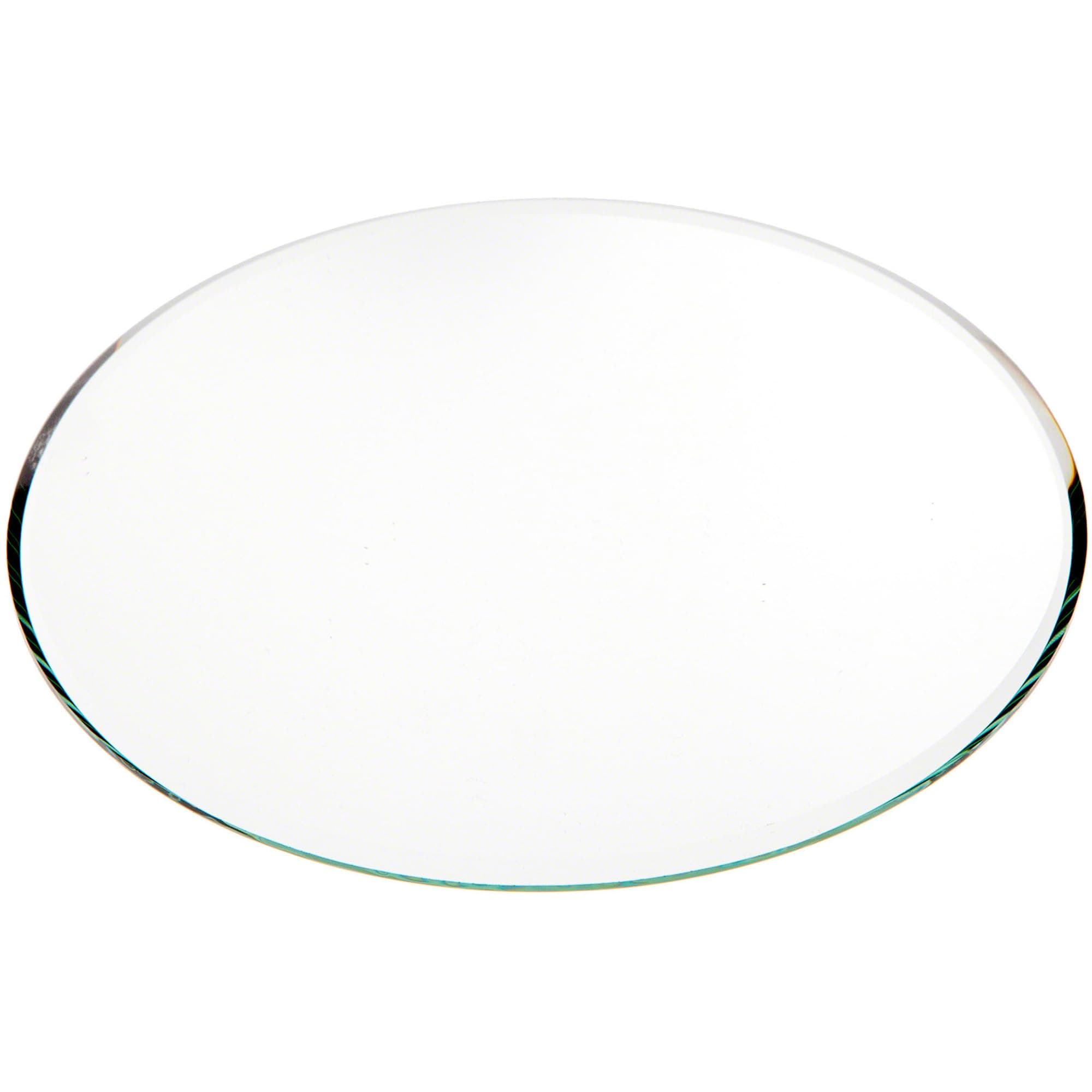 6" Round, 3mm Thick Beveled Glass Mirror Circle