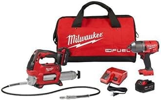 Milwaukee 2767-22GR 18V Brushless 1/2" High-Torque Impact Wrench Grease Gun Kit