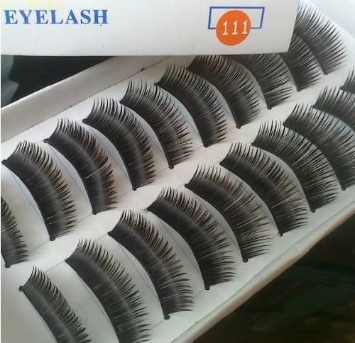50 Pairs Black Long False Eyelashes Eye Lashes 111 Thick Dense Charming - MZZH10001