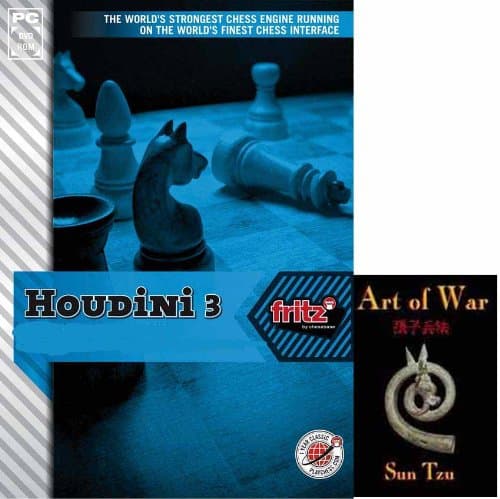 Houdini 3 - The World's Strongest Chess Playing Software and & ChessCentral's "Art of War" E-Book: (2 Item Bundle) IN STOCK & SHIPPING