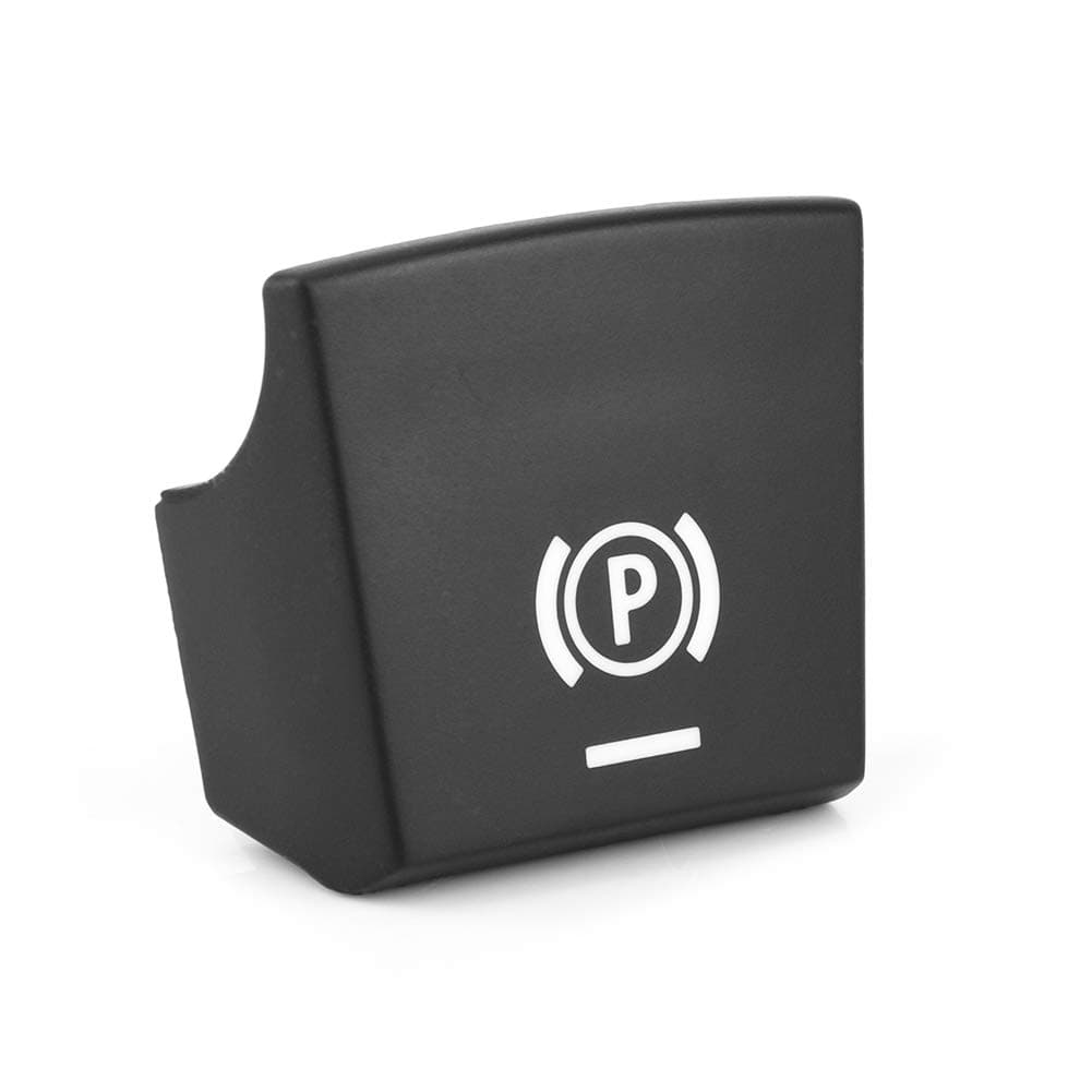 KIMISS Parking Brake Switch Car Handbrake Button Cover Switch Button Sticker Cover 61312822518 fit for 5 series/6 series/X3/X4 F10 F11 F18 F06 F12 F13 F25 F26 2009-2013(2009-2013)Black