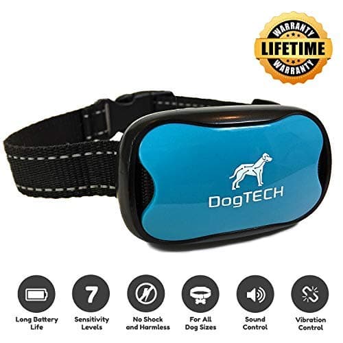 Dog Bark Collar by DogTECH – Humane Training | Ultrasonic, Vibration & No Shock | Waterproof Anti Barking Device for Small, Medium and Large Dogs | Durable with Stylish Design | Battery Operated